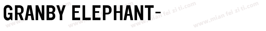 GRANBY ELEPHANT字体转换